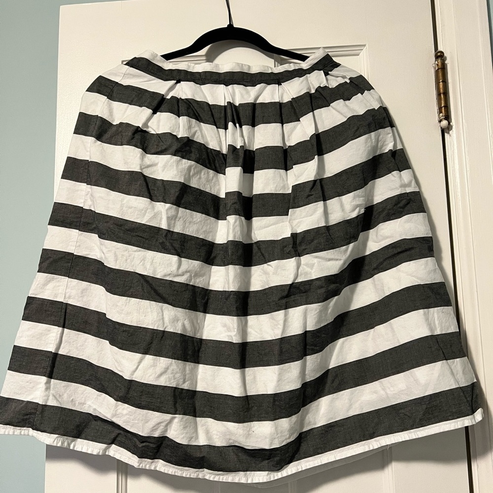 Sweet Salt Cotton Striped Skirt Size Medium